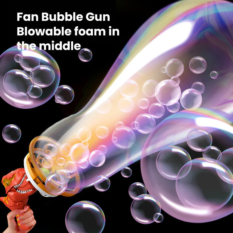 BubbleZilla™ | Dinosaurie elektrisk bubbelpistol - Image 2