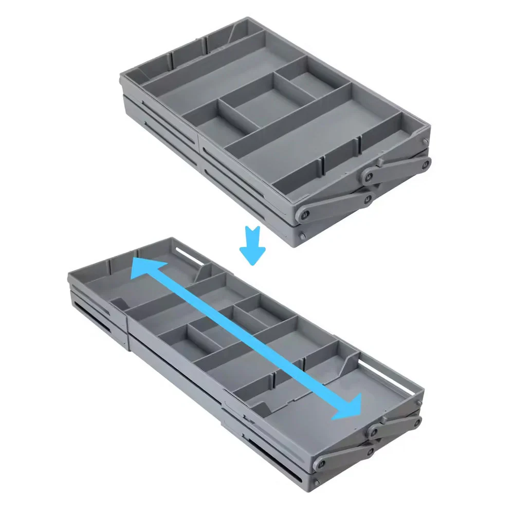 TILLFÄLLIGT 50% RABATT | FlexiTray™ | Expanderbar lådorganisatör med 3 nivåer - Image 5